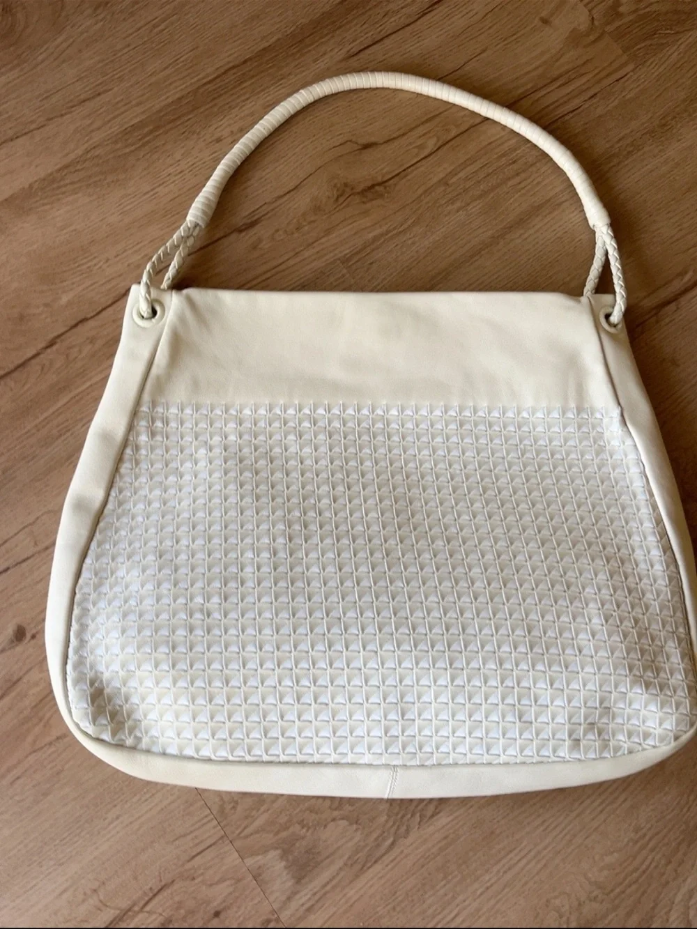 Bottega Veneta Cervo Intrecciato Large Hobo 173187 Pergamena Authenticated